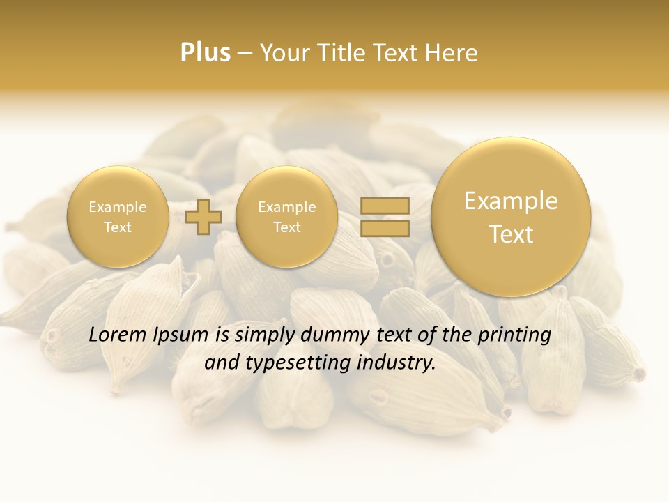 Text Free Space Closeup Fresh PowerPoint Template