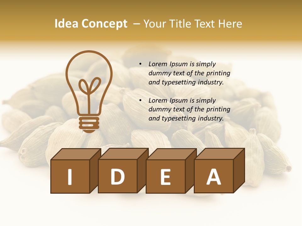 Text Free Space Closeup Fresh PowerPoint Template