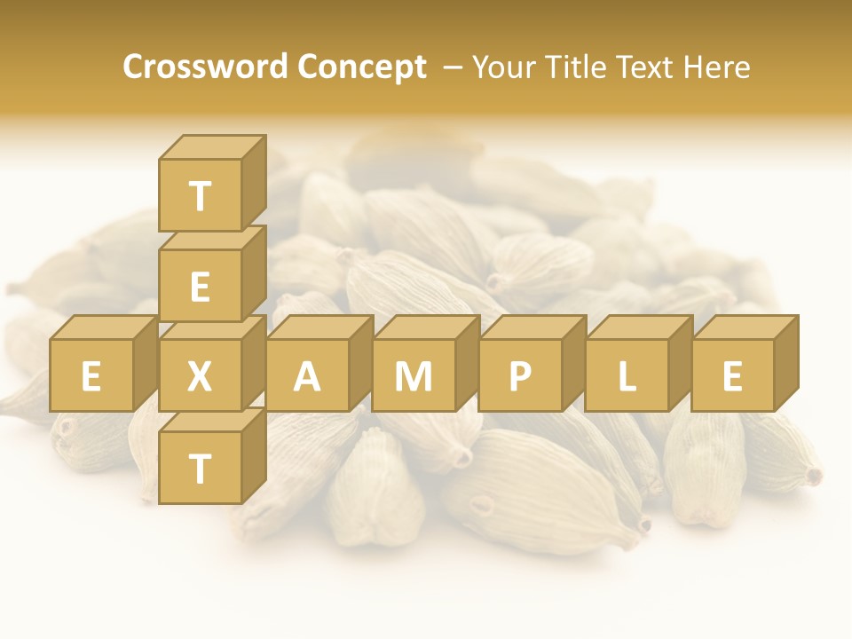 Text Free Space Closeup Fresh PowerPoint Template