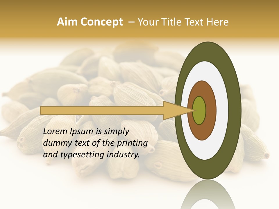 Text Free Space Closeup Fresh PowerPoint Template