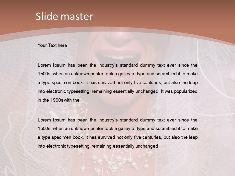Wed Fashion Woman PowerPoint Template