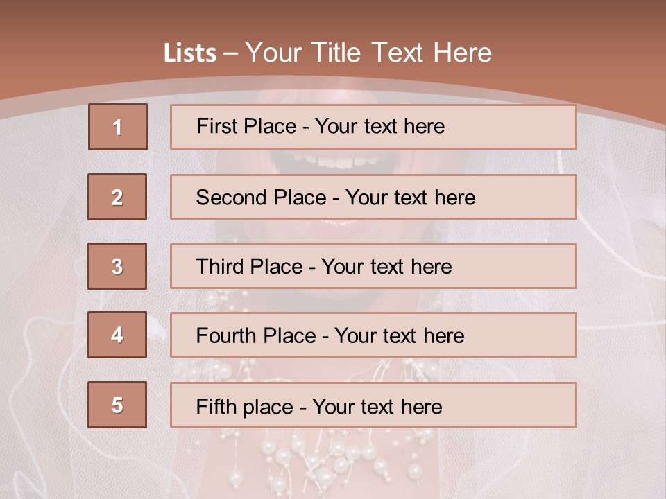 Wed Fashion Woman PowerPoint Template