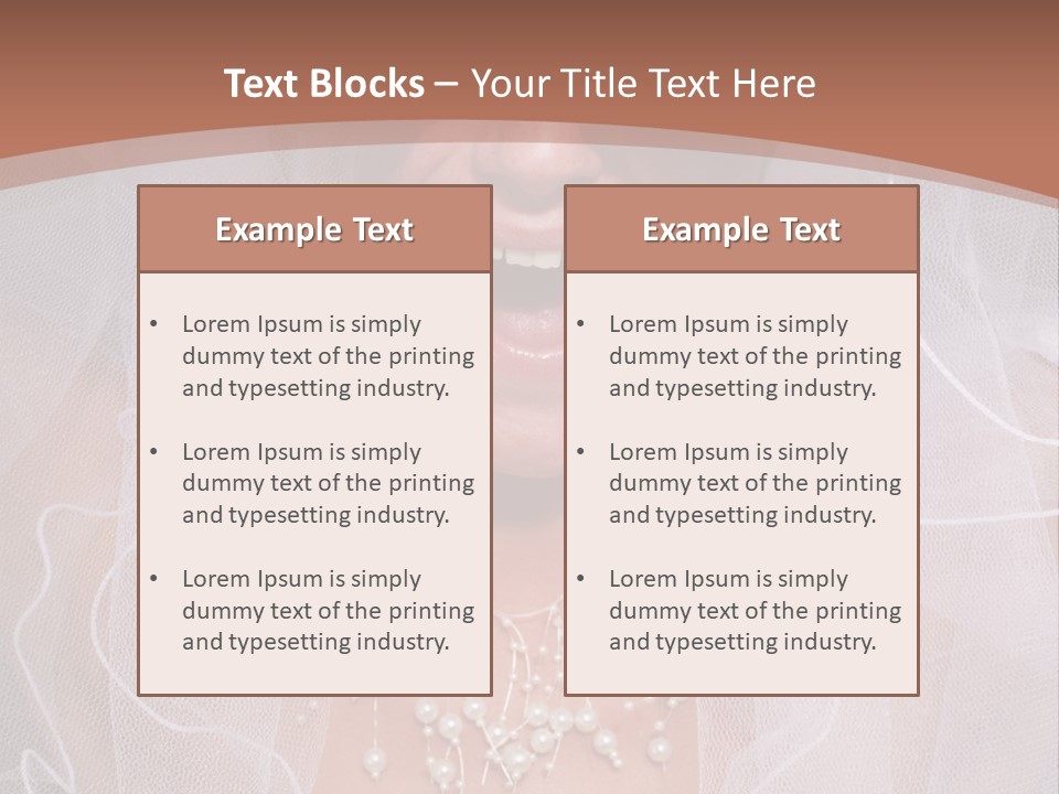 Wed Fashion Woman PowerPoint Template