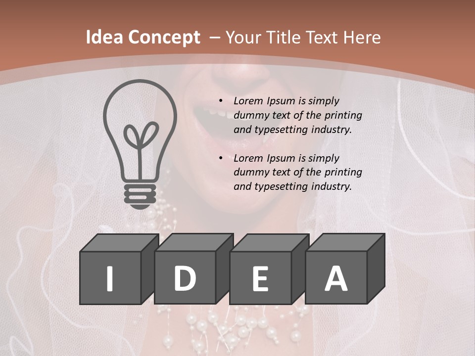 Wed Fashion Woman PowerPoint Template