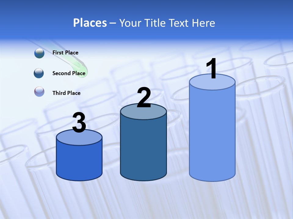 A Group Of Test Tubes Filled With Liquid PowerPoint Template