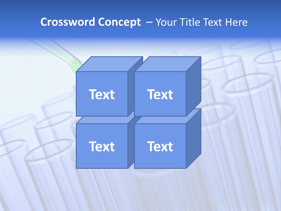 A Group Of Test Tubes Filled With Liquid PowerPoint Template