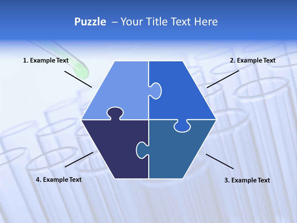 A Group Of Test Tubes Filled With Liquid PowerPoint Template