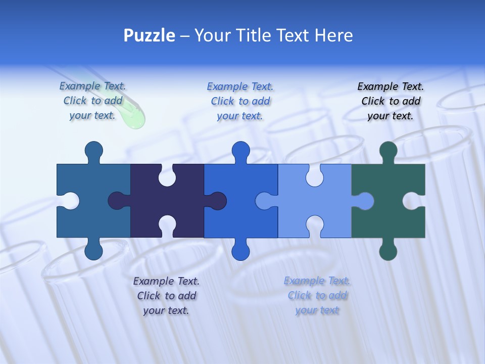 A Group Of Test Tubes Filled With Liquid PowerPoint Template