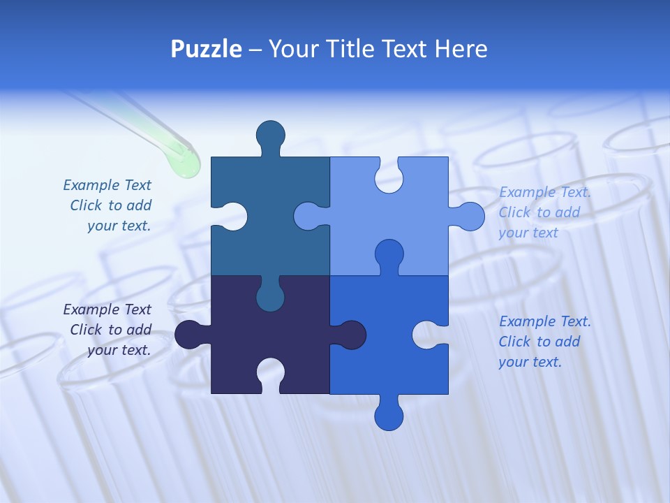 A Group Of Test Tubes Filled With Liquid PowerPoint Template