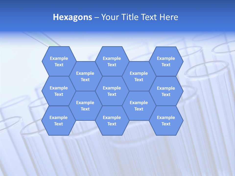 A Group Of Test Tubes Filled With Liquid PowerPoint Template