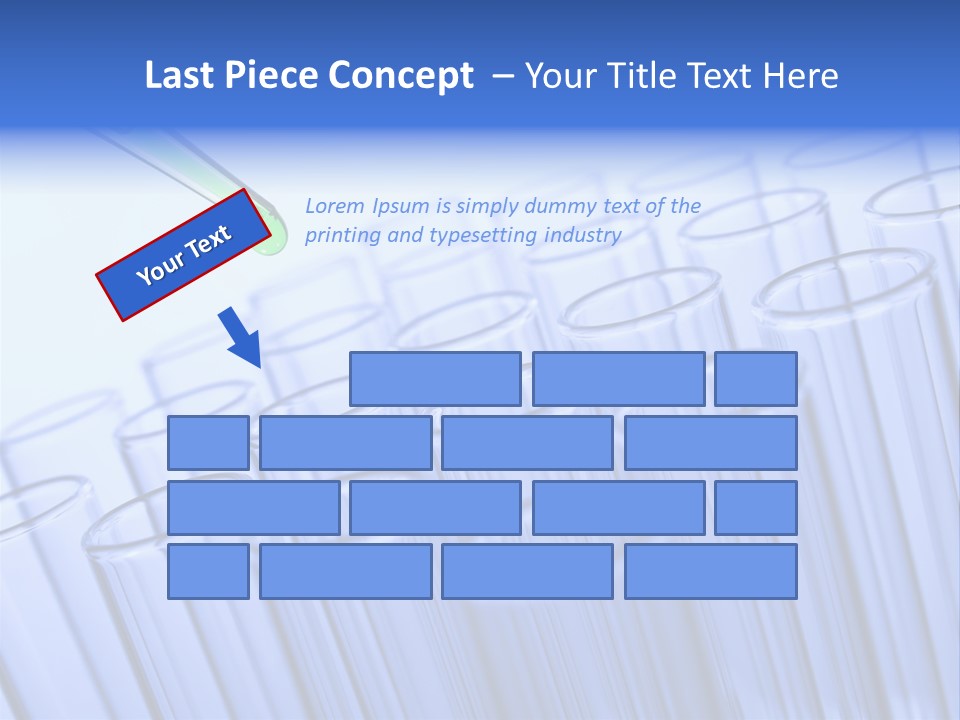 A Group Of Test Tubes Filled With Liquid PowerPoint Template