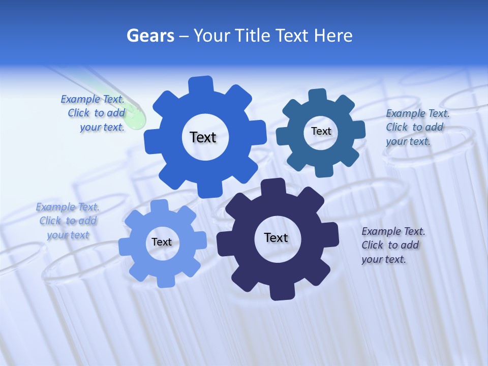 A Group Of Test Tubes Filled With Liquid PowerPoint Template
