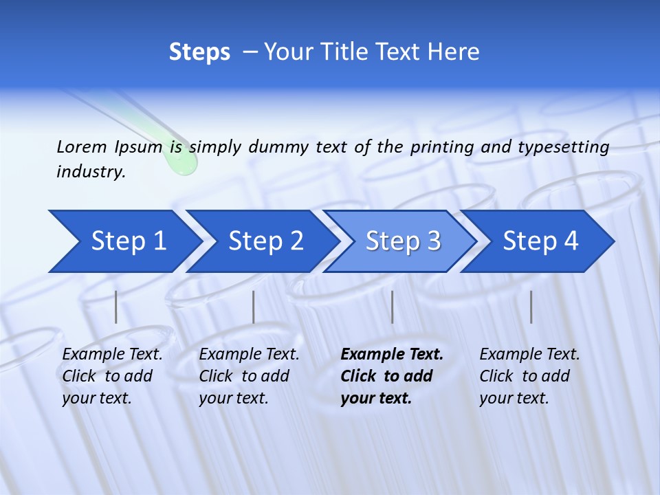 A Group Of Test Tubes Filled With Liquid PowerPoint Template