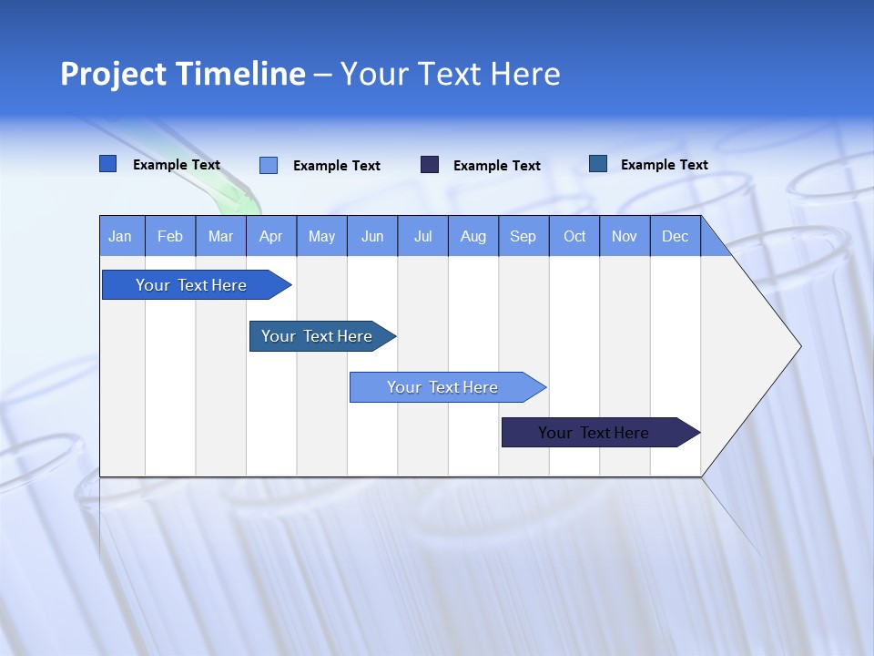 A Group Of Test Tubes Filled With Liquid PowerPoint Template