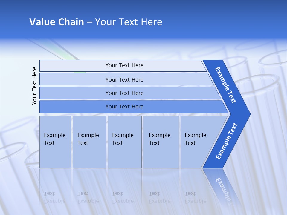 A Group Of Test Tubes Filled With Liquid PowerPoint Template