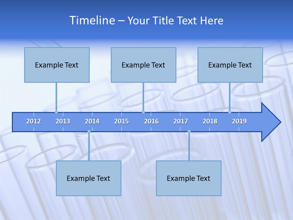 A Group Of Test Tubes Filled With Liquid PowerPoint Template