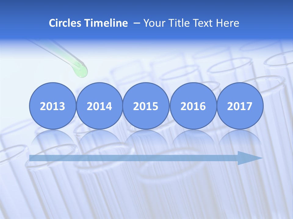 A Group Of Test Tubes Filled With Liquid PowerPoint Template