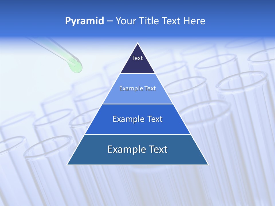A Group Of Test Tubes Filled With Liquid PowerPoint Template
