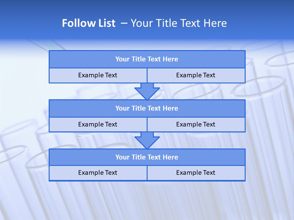 A Group Of Test Tubes Filled With Liquid PowerPoint Template