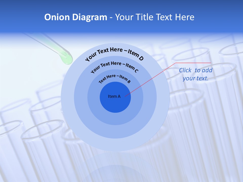 A Group Of Test Tubes Filled With Liquid PowerPoint Template