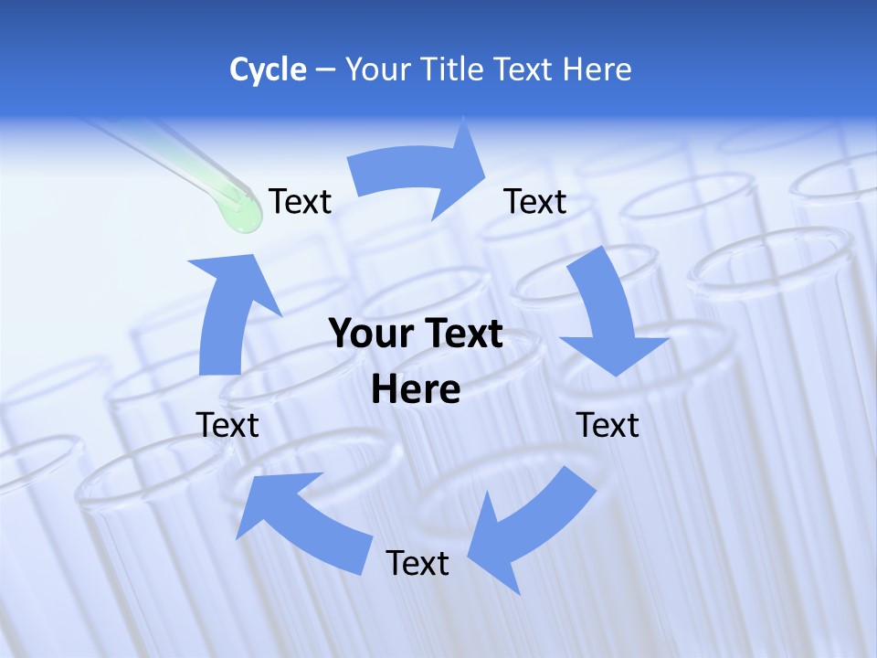 A Group Of Test Tubes Filled With Liquid PowerPoint Template