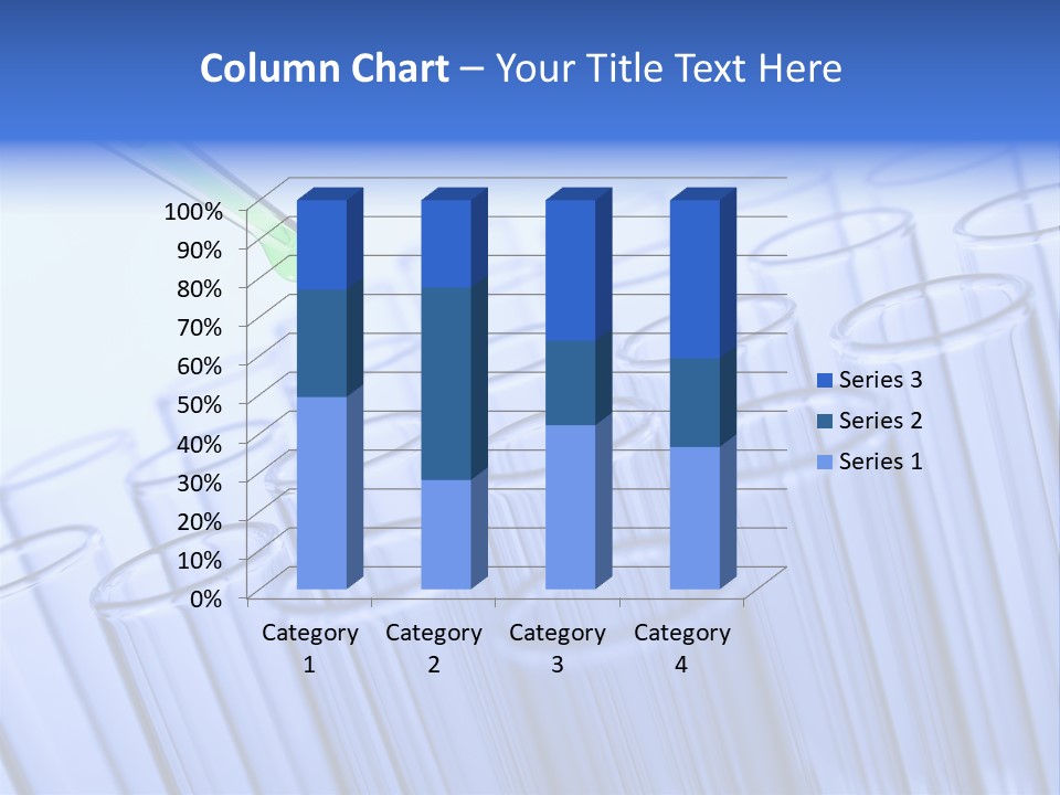A Group Of Test Tubes Filled With Liquid PowerPoint Template