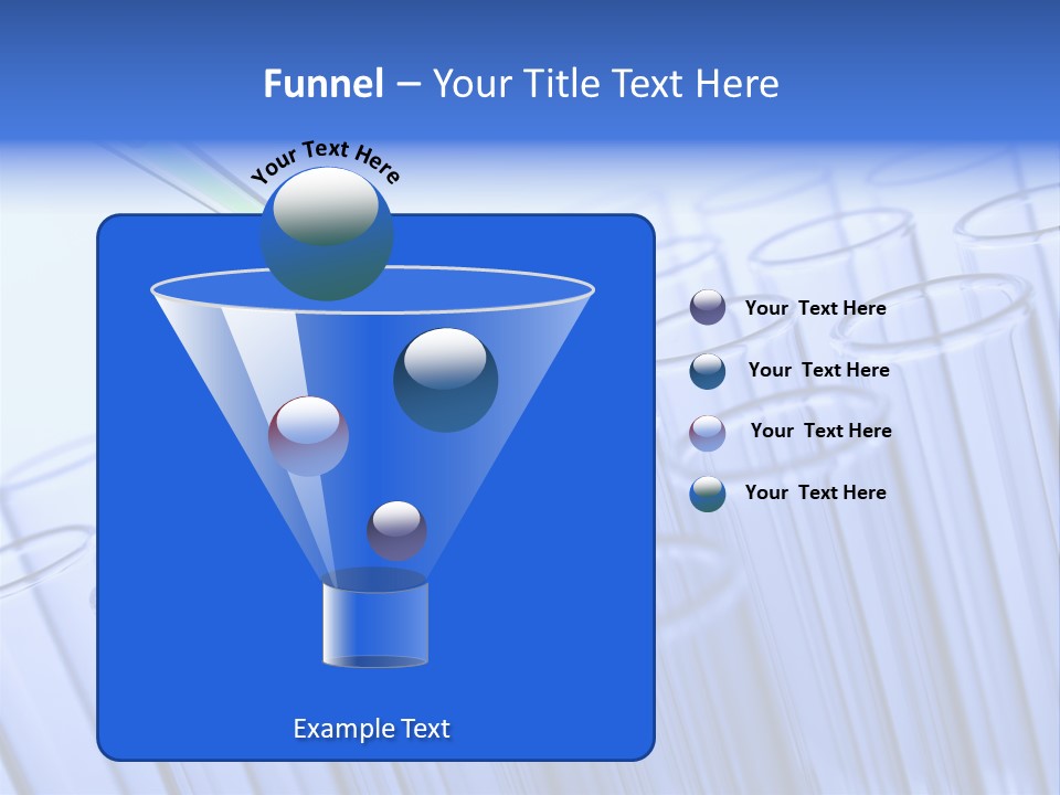 A Group Of Test Tubes Filled With Liquid PowerPoint Template