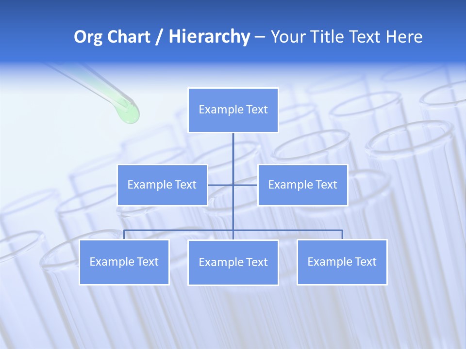 A Group Of Test Tubes Filled With Liquid PowerPoint Template