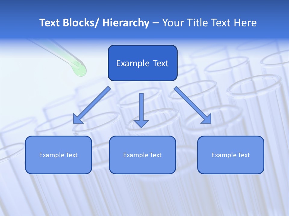 A Group Of Test Tubes Filled With Liquid PowerPoint Template
