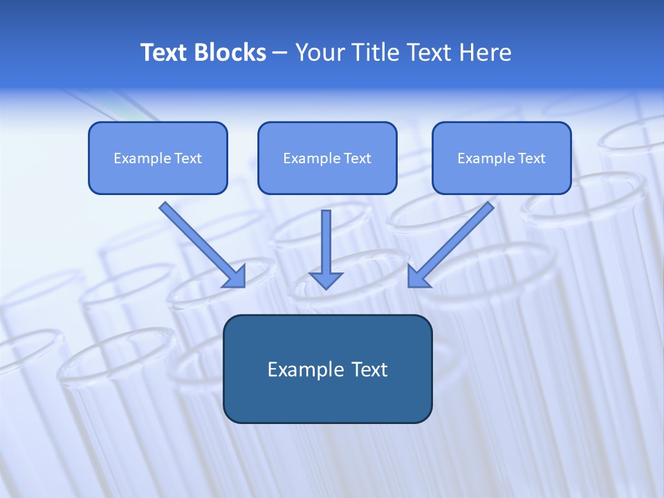 A Group Of Test Tubes Filled With Liquid PowerPoint Template