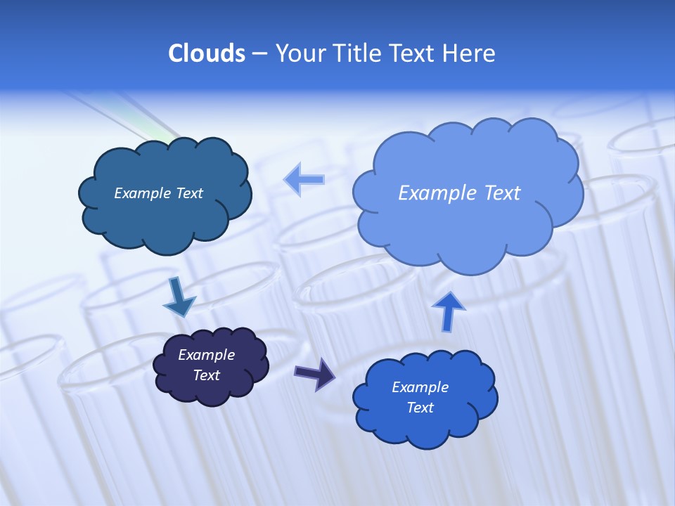 A Group Of Test Tubes Filled With Liquid PowerPoint Template