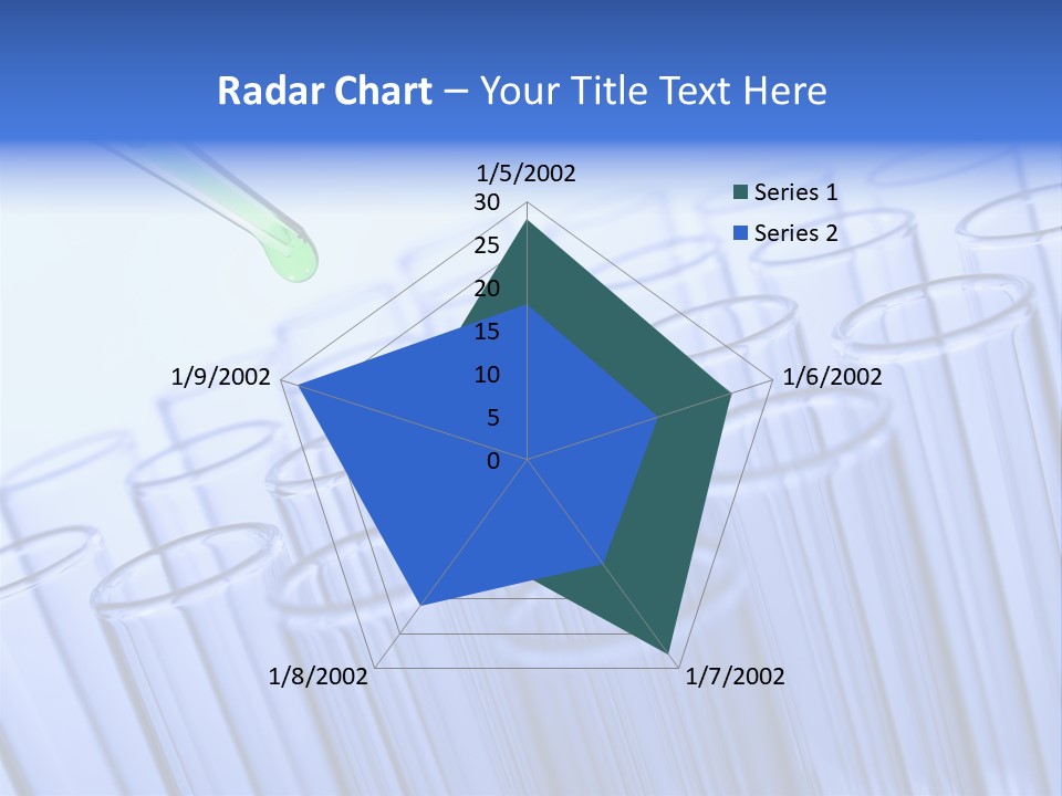 A Group Of Test Tubes Filled With Liquid PowerPoint Template