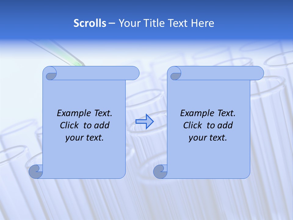 A Group Of Test Tubes Filled With Liquid PowerPoint Template