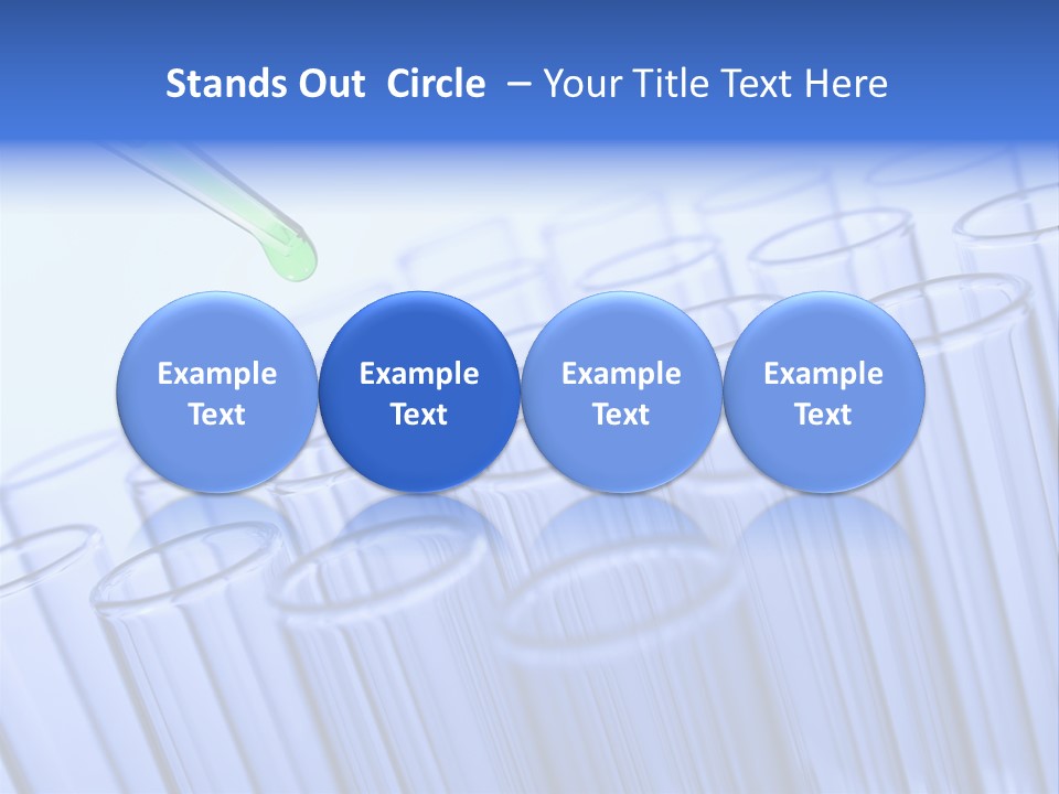 A Group Of Test Tubes Filled With Liquid PowerPoint Template