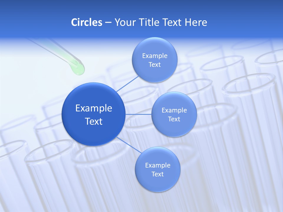 A Group Of Test Tubes Filled With Liquid PowerPoint Template