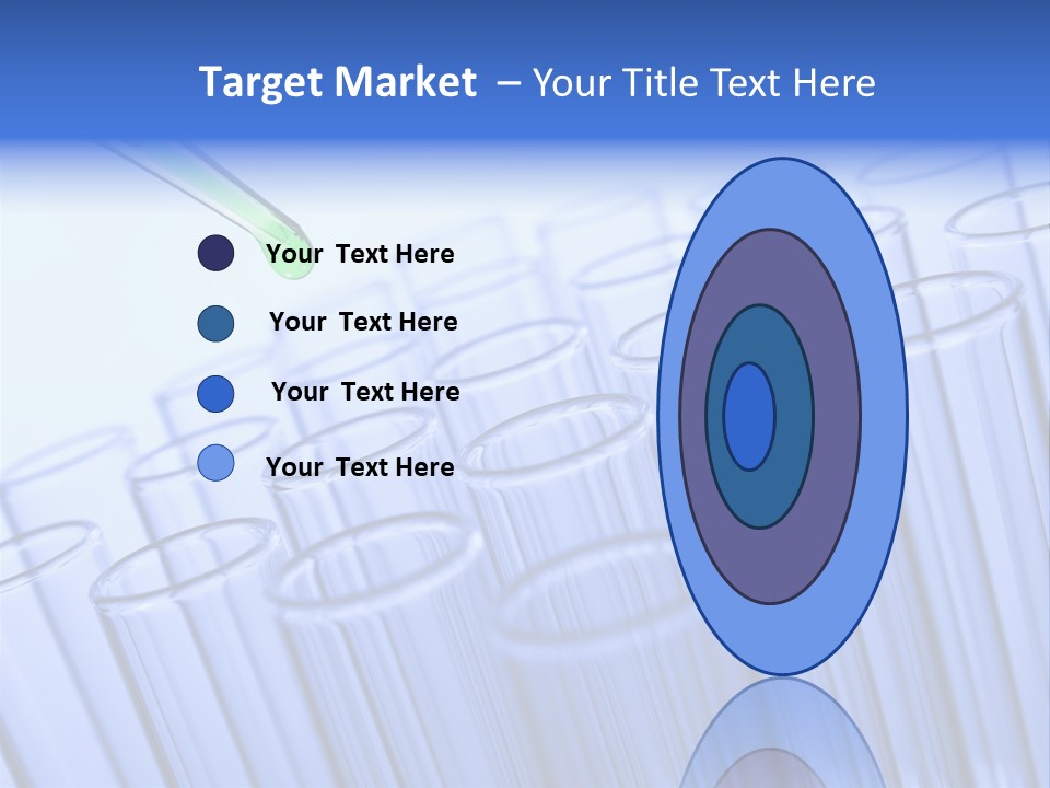 A Group Of Test Tubes Filled With Liquid PowerPoint Template