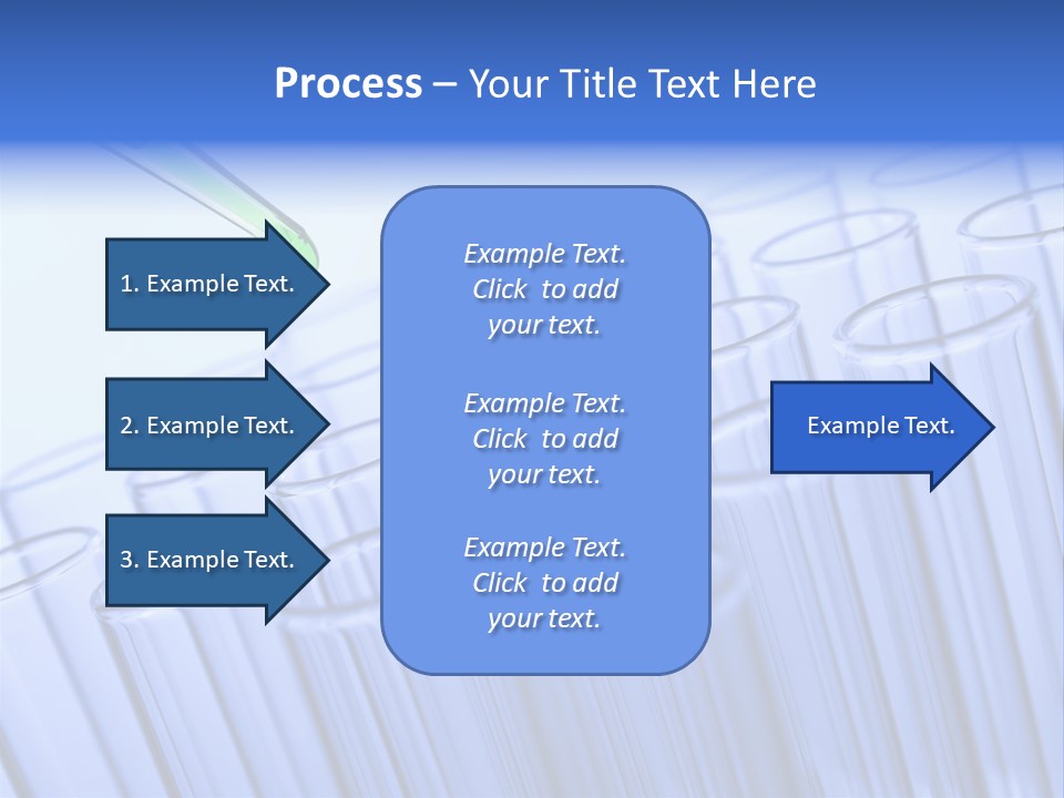 A Group Of Test Tubes Filled With Liquid PowerPoint Template