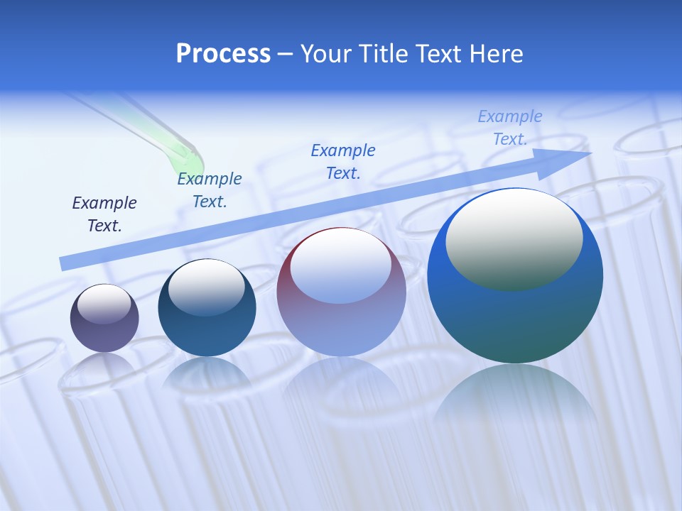 A Group Of Test Tubes Filled With Liquid PowerPoint Template