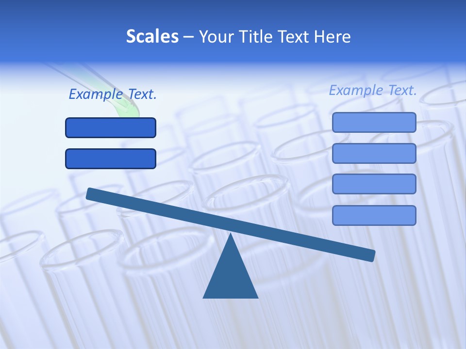 A Group Of Test Tubes Filled With Liquid PowerPoint Template