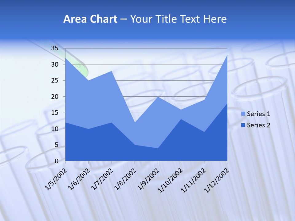 A Group Of Test Tubes Filled With Liquid PowerPoint Template