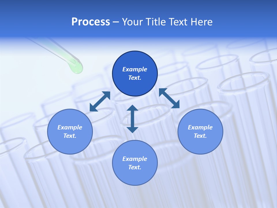 A Group Of Test Tubes Filled With Liquid PowerPoint Template