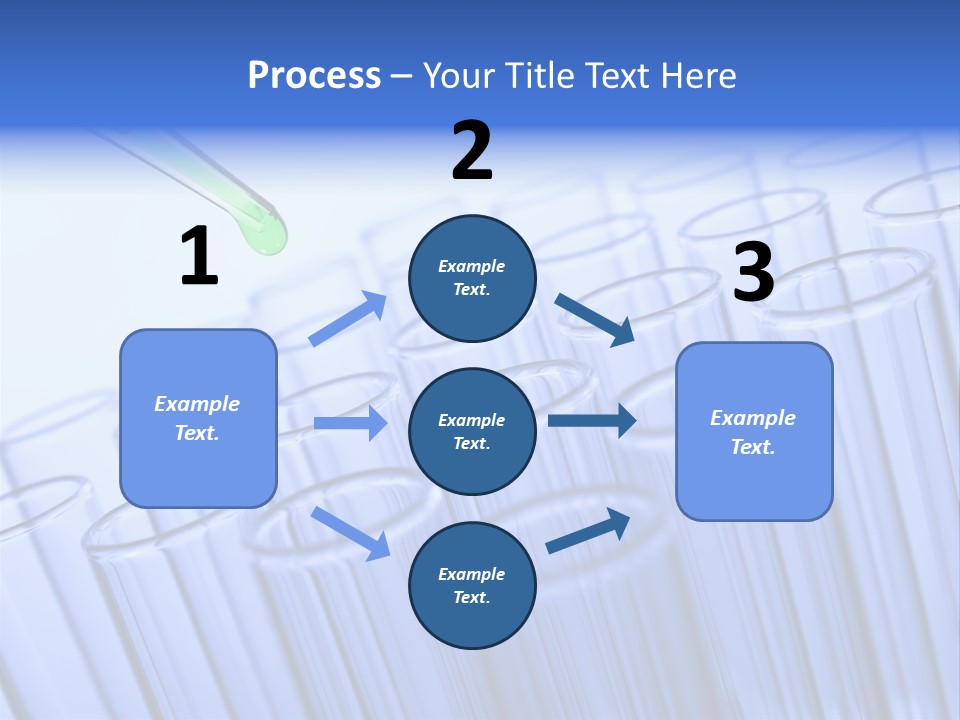 A Group Of Test Tubes Filled With Liquid PowerPoint Template