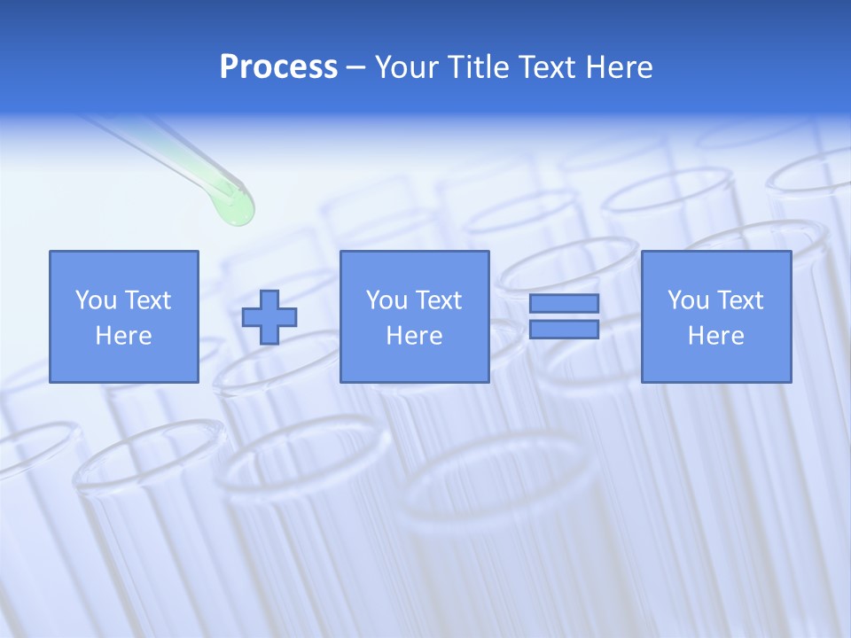 A Group Of Test Tubes Filled With Liquid PowerPoint Template