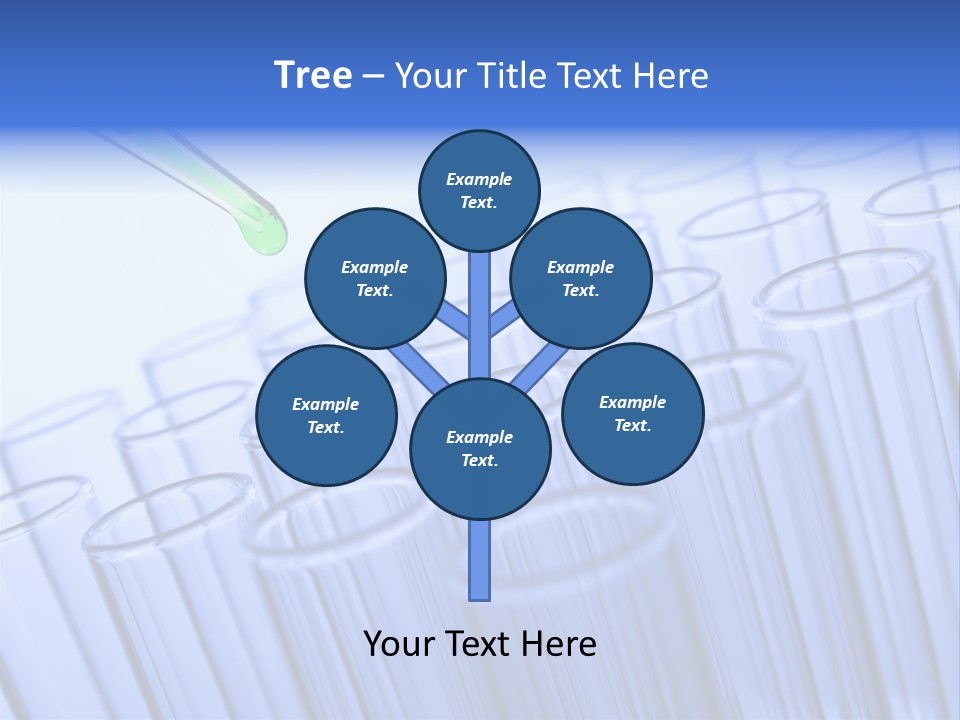 A Group Of Test Tubes Filled With Liquid PowerPoint Template