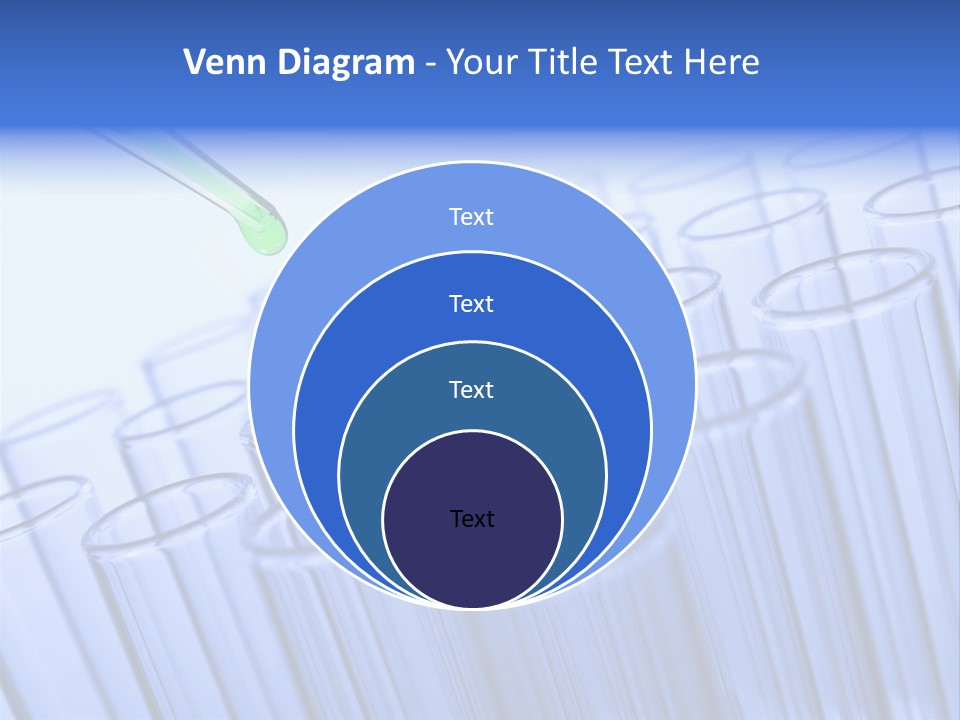 A Group Of Test Tubes Filled With Liquid PowerPoint Template