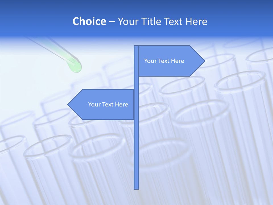 A Group Of Test Tubes Filled With Liquid PowerPoint Template