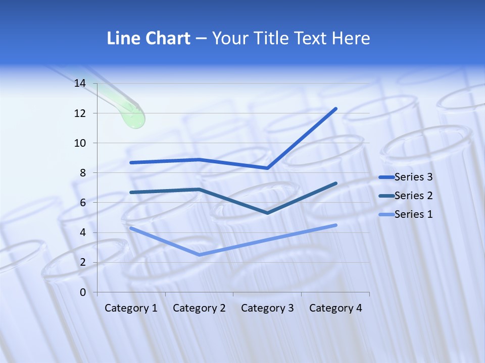 A Group Of Test Tubes Filled With Liquid PowerPoint Template
