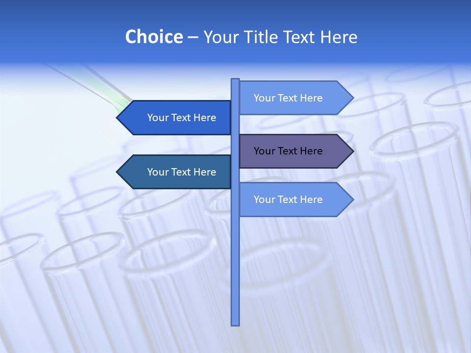 A Group Of Test Tubes Filled With Liquid PowerPoint Template