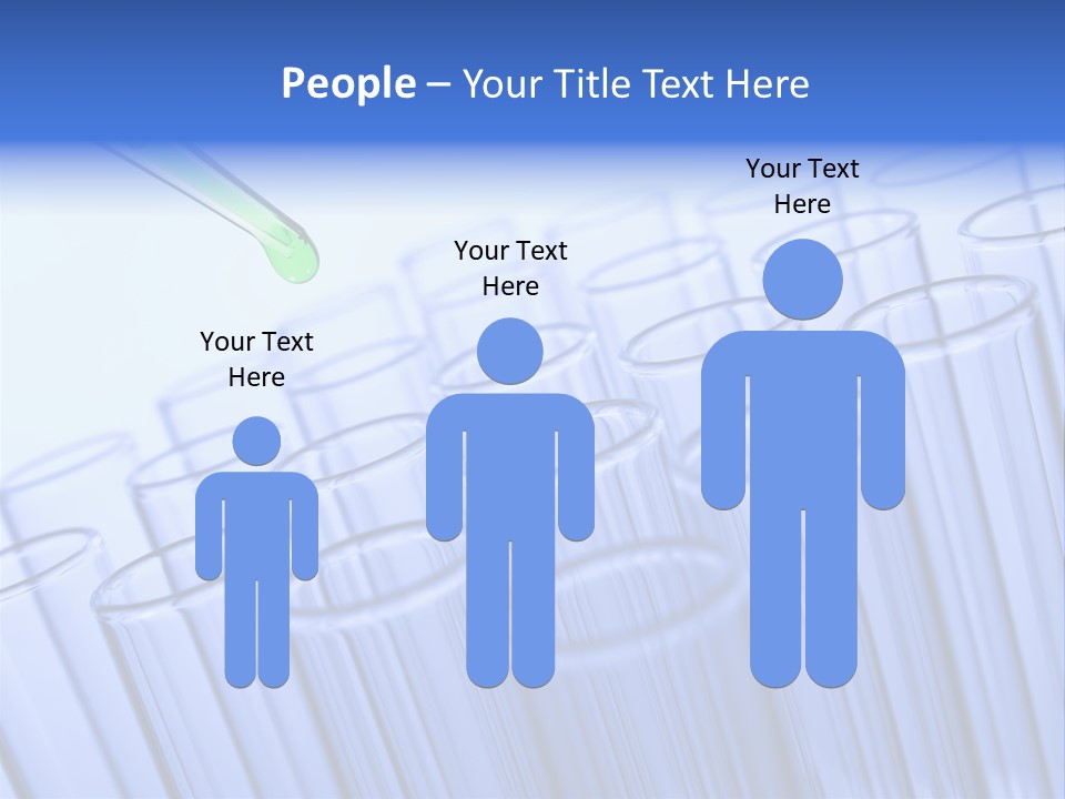 A Group Of Test Tubes Filled With Liquid PowerPoint Template