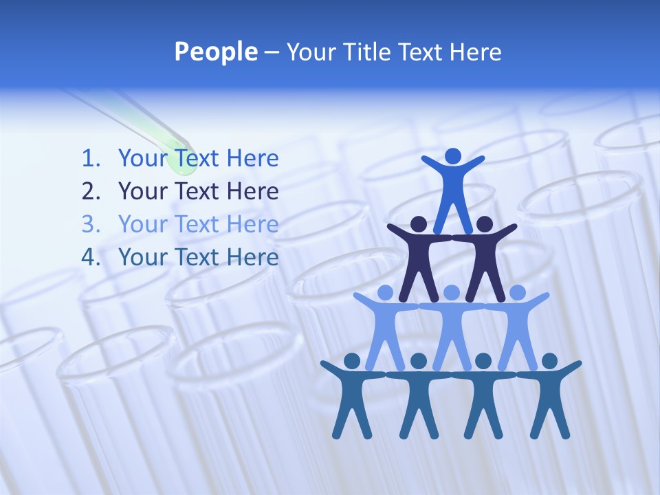 A Group Of Test Tubes Filled With Liquid PowerPoint Template